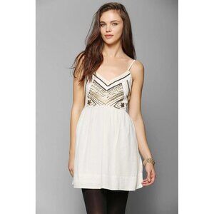 Ecote Urban Outfitters Rowan Embellished Slip Mini Dress M